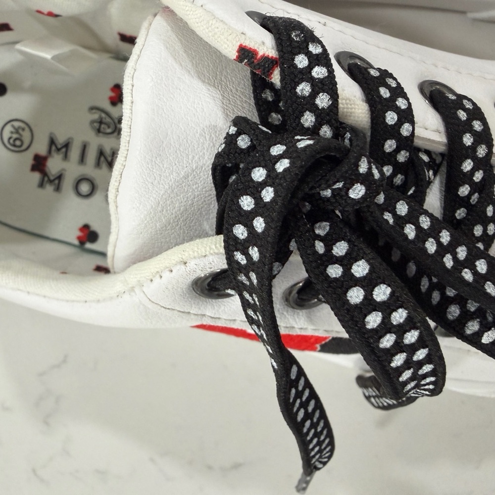 Disney White and Black Kids Sneakers - Picture 8 of 14